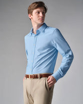 Commuter® Shirt - Slim Fit -- Light Blue Geo Dot