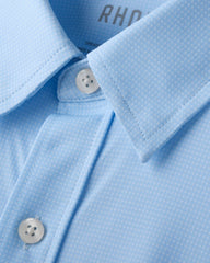 Commuter® Shirt - Slim Fit -- Light Blue Geo Dot