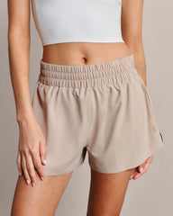 2.5" Mirage Short - Lined -- Beige Stone