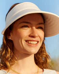 Wide Brim Visor -- White