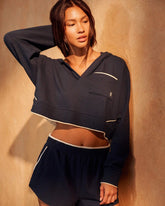 Beach Terry Hoodie -- Navy Blue