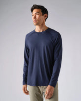 Atmosphere Long Sleeve Tee -- Navy Heather