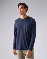 Atmosphere Long Sleeve Tee -- Navy Heather