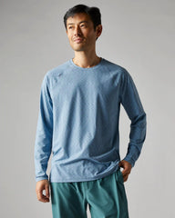 Reign Long Sleeve Tee -- Blue Quartz Space Dye