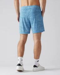7" Pursuit Short - Unlined -- Aquamarine Texture Print