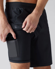 9" Pursuit Short - Lined -- Black