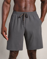 9" Pursuit Short - Lined -- Asphalt