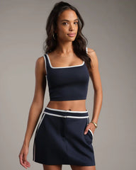 Ace Longline Bra -- Navy Blue