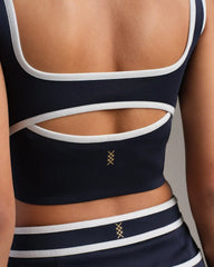Ace Longline Bra -- Navy Blue