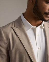 Amalfi Linen Blazer -- Teak Brown