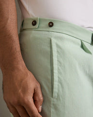 Amalfi Linen Trouser - Slim Fit -- Cool Mint