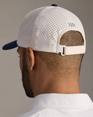American Flag Trucker Hat -- Ivory/Navy