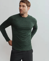 Atmosphere Long Sleeve Tee -- Jungle Green Heather
