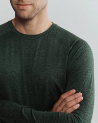 Atmosphere Long Sleeve Tee -- Jungle Green Heather