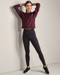 Atmosphere Pullover -- Bordeaux Red Heather