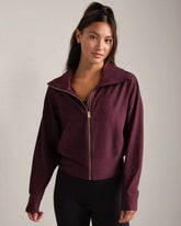 Atmosphere Full Zip -- Bordeaux Red Heather