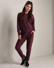 Atmosphere Jogger -- Bordeaux Red Heather