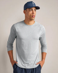 Atmosphere Long Sleeve Tee -- Steel Gray/Pearl Blue Heather