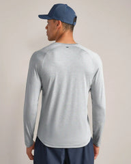 Atmosphere Long Sleeve Tee -- Steel Gray/Pearl Blue Heather