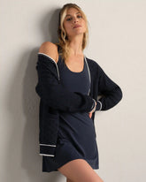 Birdie Oversized Cardigan -- Navy Blue