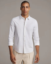 Brezza Linen-Blend Shirt -- Bright White