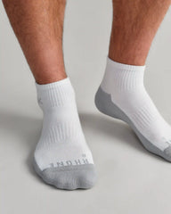 C.O.R. Half Crew Sock -- White