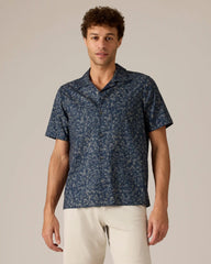 Camp Collar Shirt -- Navy/Silver Bullet Floral Print