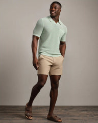Coastal Johnny Collar Polo -- Cool Mint