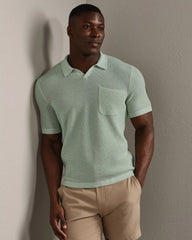 Coastal Johnny Collar Polo -- Cool Mint