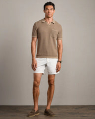 Coastal Johnny Collar Polo -- Teak Brown