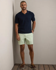 Coastal Johnny Collar Polo -- True Navy