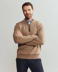Commuter® 1/4 Zip Sweater -- Savannah Tan Heather