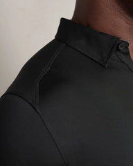 Commuter® Long Sleeve Polo -- Black Oxford