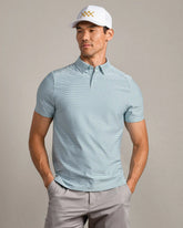 Commuter® Polo -- Fern Green Stripe