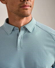 Commuter® Polo -- Fern Green Stripe