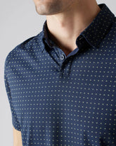 Commuter® Polo -- Navy Foulard Print