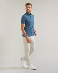 Commuter® Polo -- Navy Geo Diamond