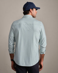 Commuter® Shirt - Slim Fit -- Fern Green Ticking Stripe