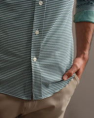 Commuter® Shirt - Slim Fit -- Fern Green/Navy Gingham