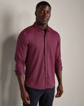 Commuter® Shirt - Slim Fit -- Navy/Red Sharkstooth