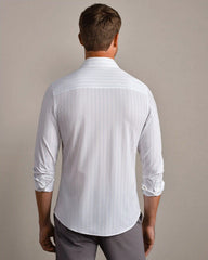 Commuter® Shirt Semi Spread Collar -- Light Blue Downtown Stripe