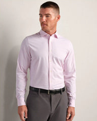 Commuter Shirt Semi Spread Collar -- Pink Dot