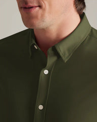 Commuter Short Sleeve Shirt -- Lichen Green Oxford