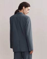 Commuter Boyfriend Blazer -- Blue Slate