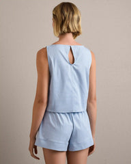 Cotton+ Tank -- Frost Blue