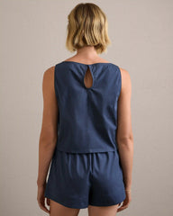 Cotton+ Tank -- Navy Blue
