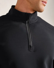 Covert Rib 1/4 Zip -- Black