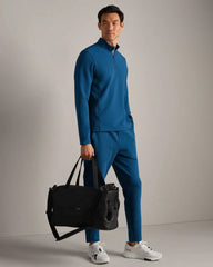 Covert Rib 1/4 Zip -- Cape Blue