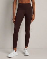 Defy Compression 7/8 Pocket Legging -- Dark Espresso