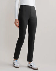 Double Bonded Slim Trouser -- Black